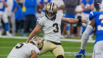 Broncos trade for Saints kicker Lutz, sources say