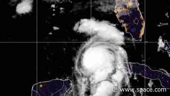 Satellites watch powerful Hurricanes Idalia and Franklin churn (video)