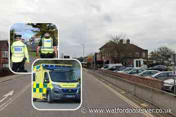 BMW, Peugeot and Vauxhall crash in St Albans Road, Watford
