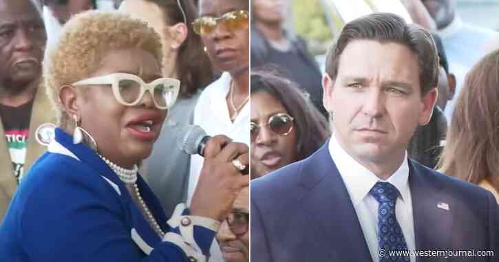 DeSantis Hecklers Silenced After Black Councilwoman Grabs the Mic and Chews Them Out