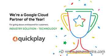 Quickplay remporte le prix du partenaire Google Cloud dans la catégorie Solutions Technologiques pour la deuxième année consécutive