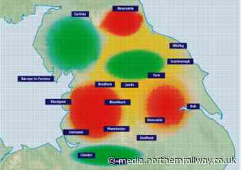 Heatmap reveals which counties across the North of England have the most students commuting by rail ahead of back to school next week