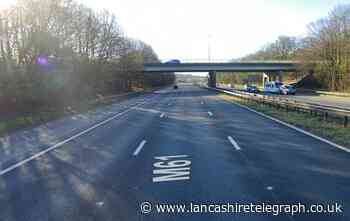 Delays on M61 near Chorley due to overturned lorry