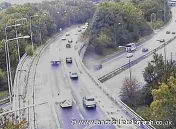 M61: Overturned lorry leads to road being closed southbound