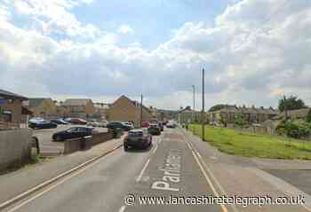 Police at Parliament Street, Burnley, and road closure