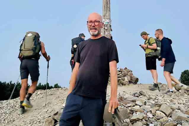 Pelgrim Bart De Clerck na wandeltocht van 96 dagen aangekomen in Compostela