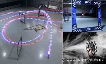 Formula One of the SKIES! Watch the incredible moment an AI pilot BEATS three human champions in a drone race