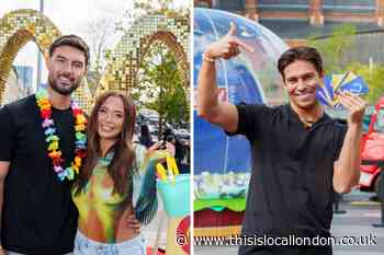 Joey Essex and Love Islanders serve McDonald's at King's Cross