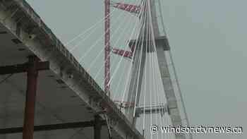 Construction underway in final step of Gordie Howe International Bridge tower