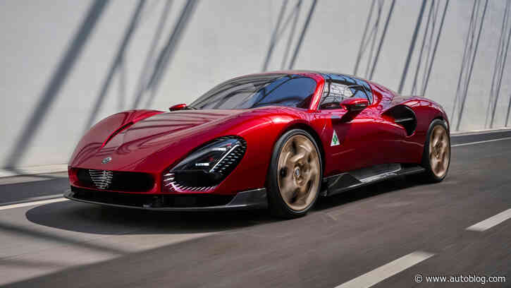 Alfa Romeo 33 Stradale supercar revealed with gas and EV versions, gorgeous either way