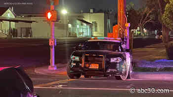 Merced police officer hospitalized after car crash