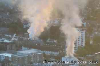 Fire crews at St James’ Road and Gloucester Road Croydon pub fires