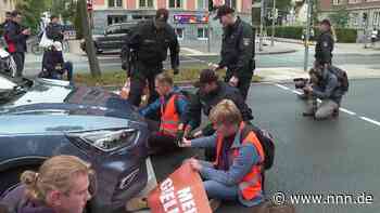 Klima-Aktivisten behindern Berufsverkehr in Rostock