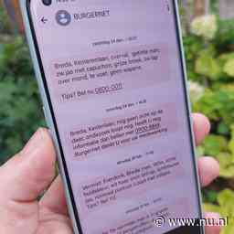 Burgernet stopt morgen met opsporingsberichten via sms