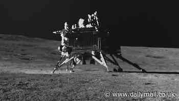 India's Chandrayaan-3 moon rover snaps its first photo of its lander at the lunar south pole