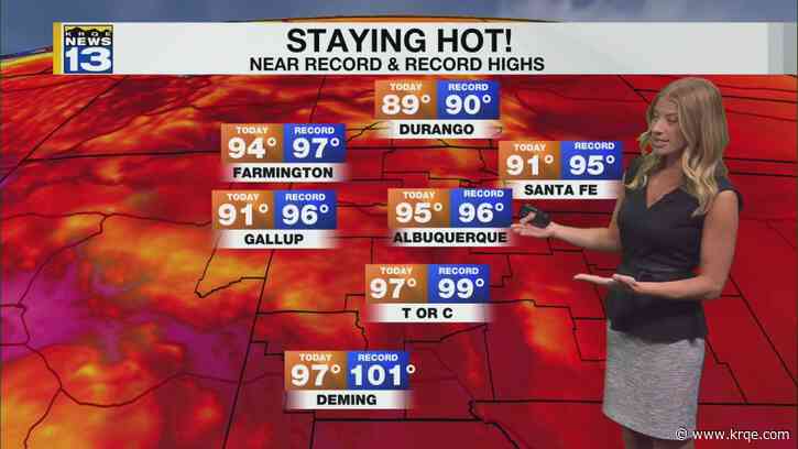Near-record heat to end the work week for New Mexico