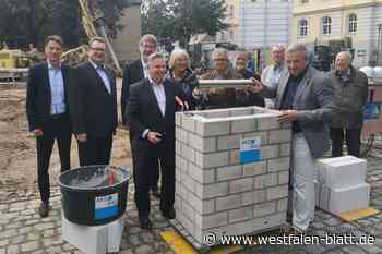 Herford: Grundstein für Archäologisches Fenster gelegt
