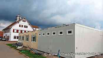 Sanierung in Sommenhardt: Container sind neuer Kindergarten auf Zeit