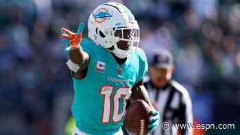 NFL won't punish Fins WR Hill for marina incident