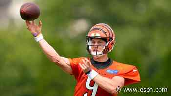 Burrow 'in good place' as opener looms, OC says