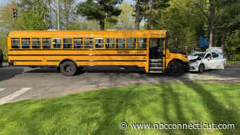 Man arrested in connection to school bus crash in West Hartford