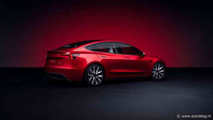 BREEK: dit is de nieuwe gefacelifte Tesla Model 3