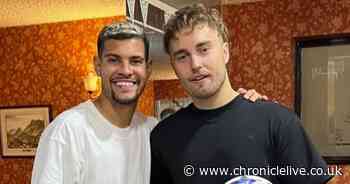 Sam Fender meets Bruno Guimaraes and surprises Newcastle United star with epic gift
