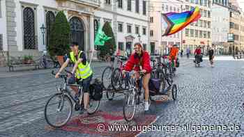 Klima- und Radaktivisten demonstrieren am Samstag in Augsburg