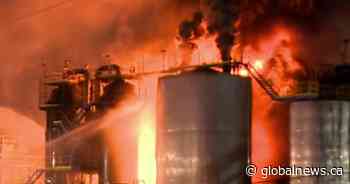 2-alarm fire hits Calgary industrial complex