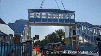 The two platforms at Bexley stations are now connected by a bridge