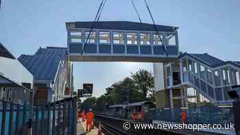 The two platforms at Bexley stations are now connected by a bridge