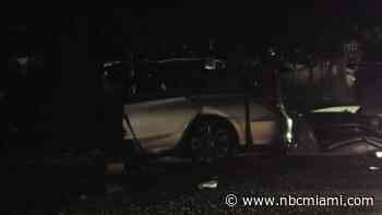 Man fleeing gas station robbery killed after crashing into tree in NW Miami-Dade
