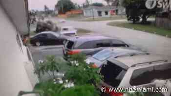 Surveillance video shows police chase end in rollover crash in Fort Lauderdale