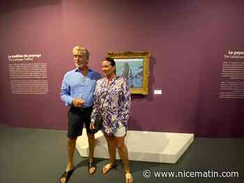 Un ancien James Bond visite l’expo Monet au Grimaldi Forum