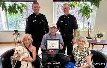 Edmonton man who saved girl in pond made honorary firefighter, gets provincial award