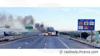 Eastbound I-70 near Golden back open after truck fire