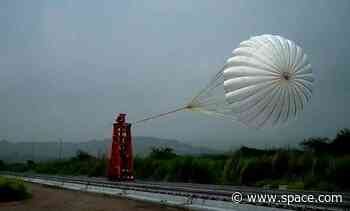 India tests parachutes for Gaganyaan crew capsule using a rocket sled (video)