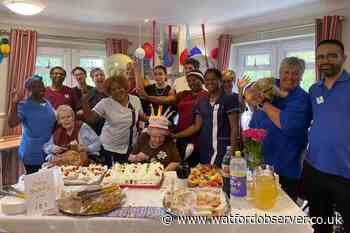 Woman celebrates 103rd birthday at care home in Watford