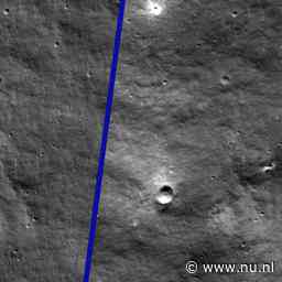 NASA ontdekt krater in de maan die waarschijnlijk door Russische crash komt