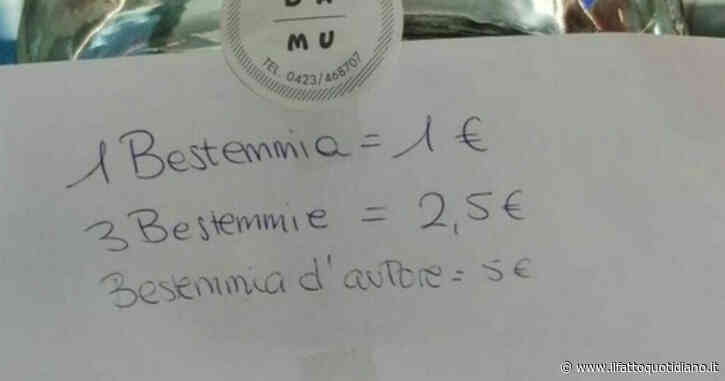 “Chi bestemmia paga”: da un euro per ‘una singola’ a 5 euro per quella “d’autore”. Succede in un bar del Veneto