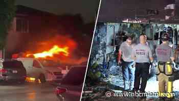 Video shows fire destroying home in Southwest Miami-Dade