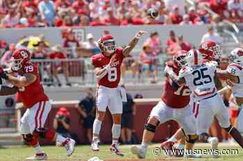 Dillon Gabriel Passes for Over 300 Yards in 1st Half, No. 20 Oklahoma Tops Arkansas State 73-0