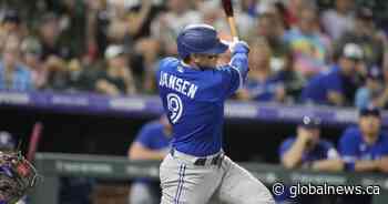 Jays catcher on injured list with finger fracture