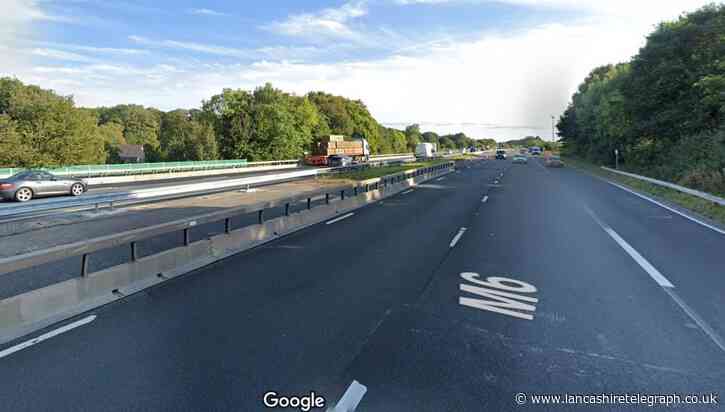 M6 northbound carriageway near Preston to be shut for 10 hours