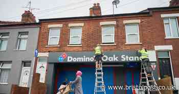 Famous football stand gets Domino's makeover after new deal