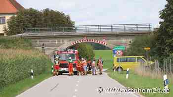 Schwerer Unfall bei Tyrlaching – Rettungshubschrauber im Einsatz