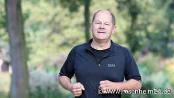 Scholz beim Joggen gestürzt - Prellungen im Gesicht
