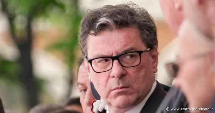 Giorgetti: “Superbonus? Mi viene il mal di pancia, non lascia margine ad altri interventi. Manovra prudente, ci sarà da pagare il conto”