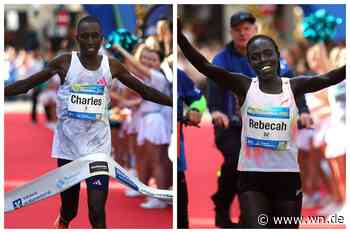 Charles Muneria und Rebecah Cherop aus Kenia gewinnen Münster-Marathon