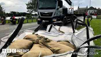 Sandbags given to villagers amid flooding fear at Glasson Dock
